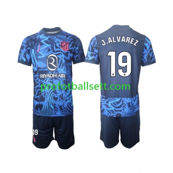 Fotballdrakt Atlético Madrid J.Alvarez 19 Barn Tredjekit 2024-2025 Kortermet