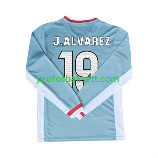 Fotballdrakt Atlético Madrid Julian Alvarez 19 Herre Bortekit 2024-2025 Langermet