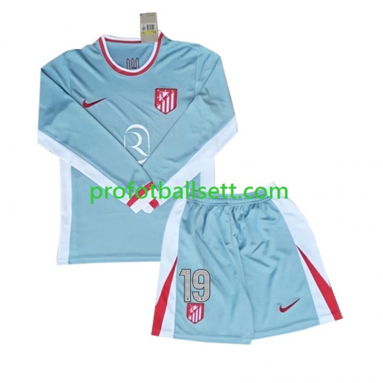 Fotballdrakt Atlético Madrid Julian Alvarez 19 Barn Bortekit 2024-2025 Langermet