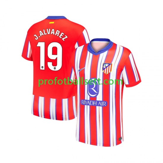 Fotballdrakt Atlético Madrid Julian Alvarez 19 Herre Hjemmekit 2024-2025 Kortermet