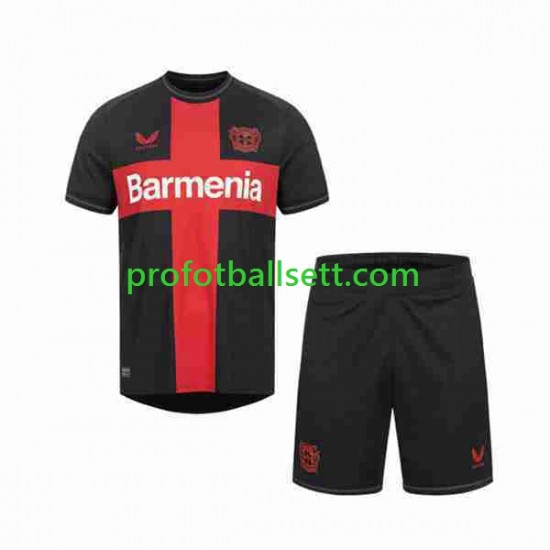 Fotballdrakt Bayer 04 Leverkusen Barn Hjemmekit 2023-2024 Kortermet