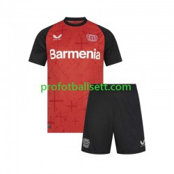 Fotballdrakt Bayer 04 Leverkusen Barn Hjemmekit 2024-2025 Kortermet