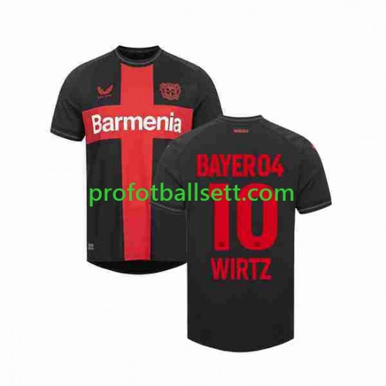 Fotballdrakt Bayer 04 Leverkusen Florian Wirtz 10 Herre Hjemmekit 2023-2024 Kortermet