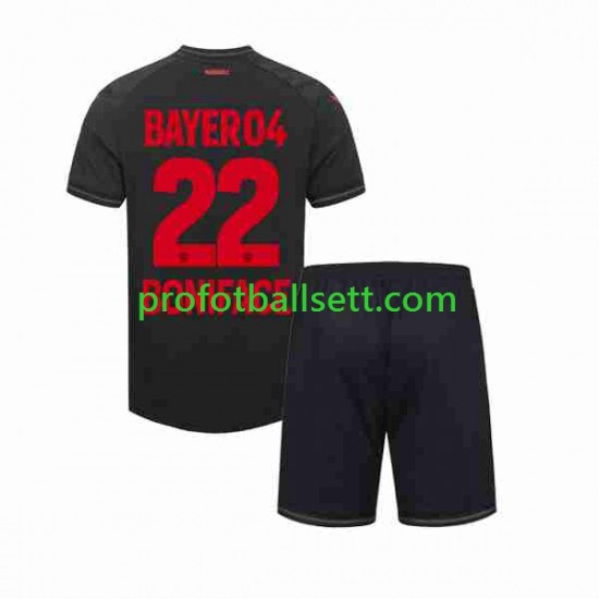 Fotballdrakt Bayer 04 Leverkusen Victor Boniface 22 Barn Hjemmekit 2023-2024 Kortermet