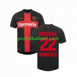 Fotballdrakt Bayer 04 Leverkusen Victor Boniface 22 Herre Hjemmekit 2023-2024 Kortermet