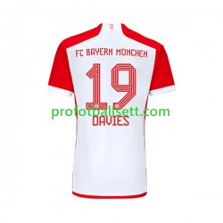 Fotballdrakt FC Bayern München Alphonso Davies 19 Herre Hjemmekit 2023-2024 Kortermet