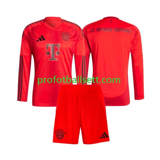 Fotballdrakt FC Bayern München Barn Hjemmekit 2024-2025 Langermet