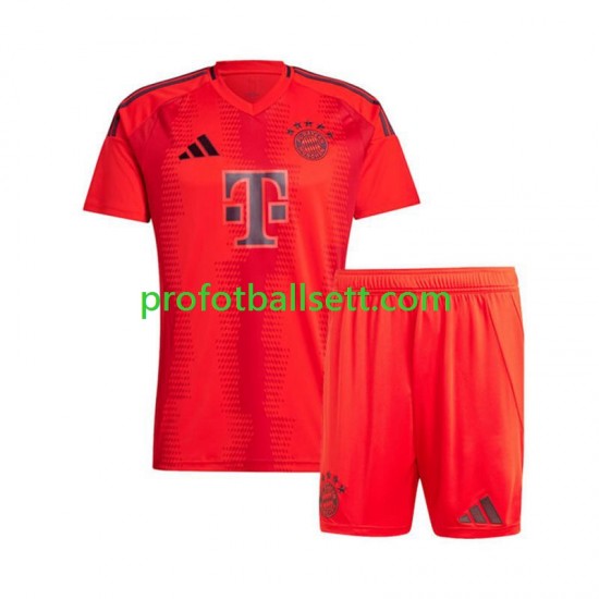 Fotballdrakt FC Bayern München Barn Hjemmekit 2024-2025 Rød Kortermet