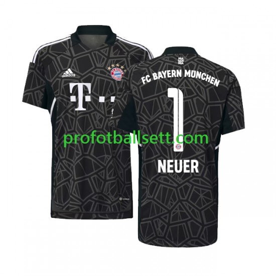 Fotballdrakt FC Bayern München Keeper Manuel Neuer 1 Herre Bortekit 2022-23 Kortermet