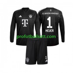 Fotballdrakt FC Bayern München Keeper Manuel Neuer 1 Barn Hjemmekit 2023-2024 Langermet
