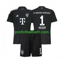 Fotballdrakt FC Bayern München Keeper Manuel Neuer 1 Barn Hjemmekit 2023-2024 Kortermet