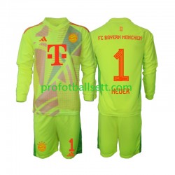 Fotballdrakt FC Bayern München Keeper Manuel Neuer 1 Barn Hjemmekit 2024-2025 Langermet