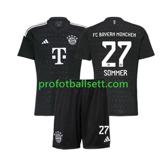 Fotballdrakt FC Bayern München Keeper Yann Sommer 27 Barn Hjemmekit 2023-2024 Kortermet