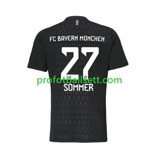 Fotballdrakt FC Bayern München Keeper Yann Sommer 27 Herre Hjemmekit 2023-2024 Kortermet