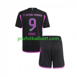 Fotballdrakt FC Bayern München Harry Kane 9 Barn Bortekit 2023-2024 Kortermet
