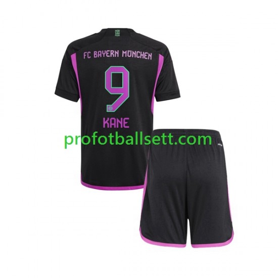 Fotballdrakt FC Bayern München Harry Kane 9 Barn Bortekit 2023-2024 Kortermet