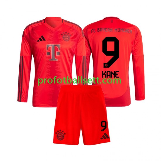 Fotballdrakt FC Bayern München Harry Kane 9 Barn Hjemmekit 2024-2025 Langermet