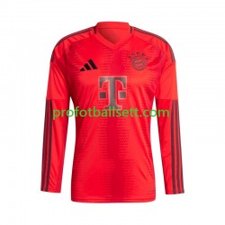 Fotballdrakt FC Bayern München Herre Hjemmekit 2024-2025 Rød Langermet
