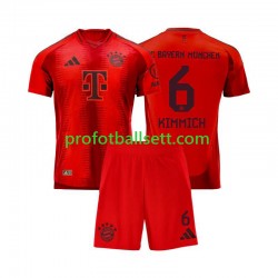 Fotballdrakt FC Bayern München Joshua Kimmich 6 Barn Hjemmekit 2024-2025 Rød Kortermet