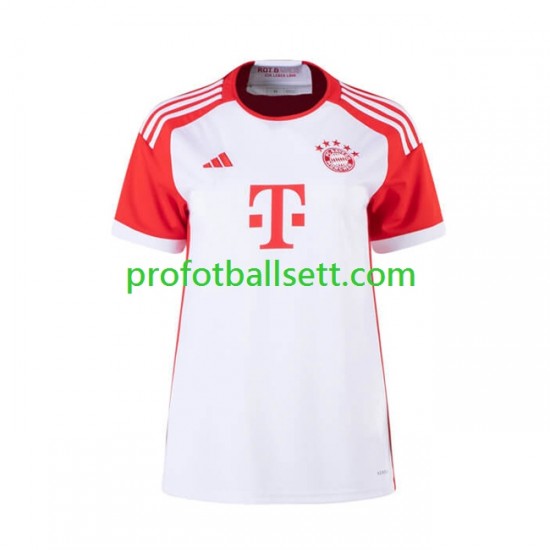 Fotballdrakt FC Bayern München Dame Hjemmekit 2023-2024 Kortermet