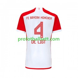 Fotballdrakt FC Bayern München Matthijs de Ligt 4 Herre Hjemmekit 2023-2024 Kortermet