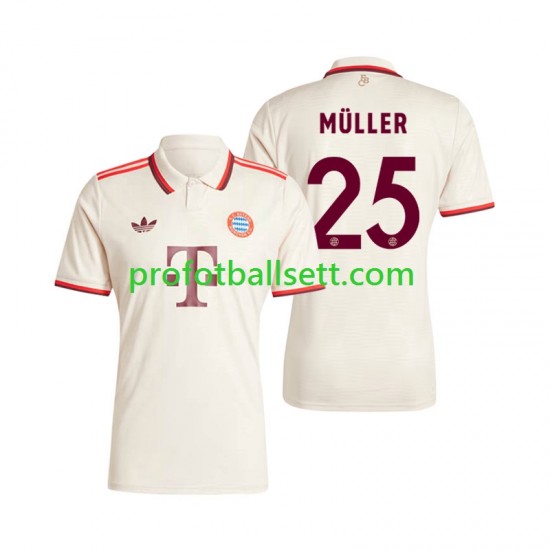 Fotballdrakt FC Bayern München Muller 25 Herre Tredjekit 2024-2025 Kortermet