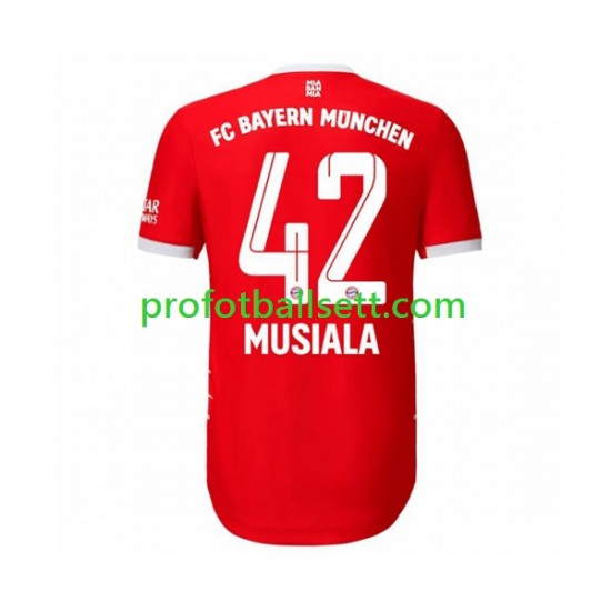 Fotballdrakt FC Bayern München Musiala 42 Herre Hjemmekit 2022-23 Kortermet