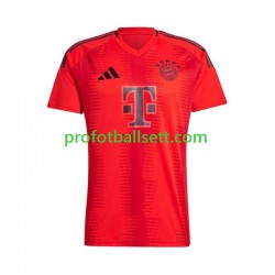 Fotballdrakt FC Bayern München Herre Hjemmekit 2024-2025 Rød Kortermet