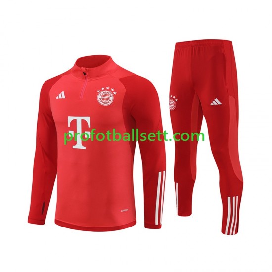 FC Bayern München 2024-2025 Rød Trenings Collegegenser Set