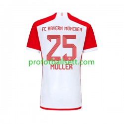 Fotballdrakt FC Bayern München Thomas Muller 25 Herre Hjemmekit 2023-2024 Kortermet