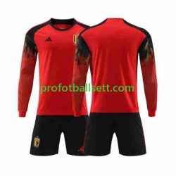 Fotballdrakt Belgia Barn Hjemmekit VM 2022 Langermet