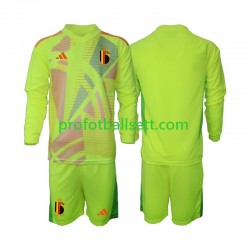 Fotballdrakt Belgia Keeper Barn Bortekit Euro 2024 Langermet