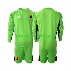 Fotballdrakt Belgia Keeper Barn Hjemmekit 2021-22 Langermet