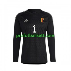 Fotballdrakt Belgia Keeper Courtois 1 Herre Bortekit 2022 Langermet