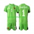 Fotballdrakt Belgia Keeper Courtois 1 Barn Hjemmekit 2021-22 Kortermet