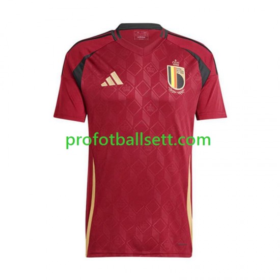Fotballdrakt Belgia Herre Hjemmekit Euro 2024 Kortermet