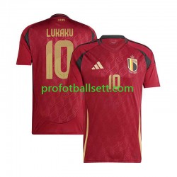 Fotballdrakt Belgia Romelu Lukaku 10 Herre Hjemmekit Euro 2024 Kortermet