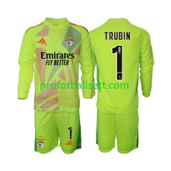 Fotballdrakt Benfica Keeper Anatolij Trubin 1 Barn Hjemmekit 2024-2025 Langermet