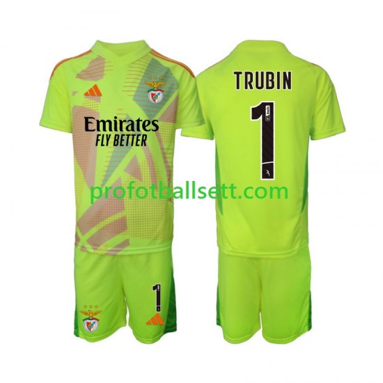 Fotballdrakt Benfica Keeper Anatolij Trubin 1 Barn Hjemmekit 2024-2025 Kortermet