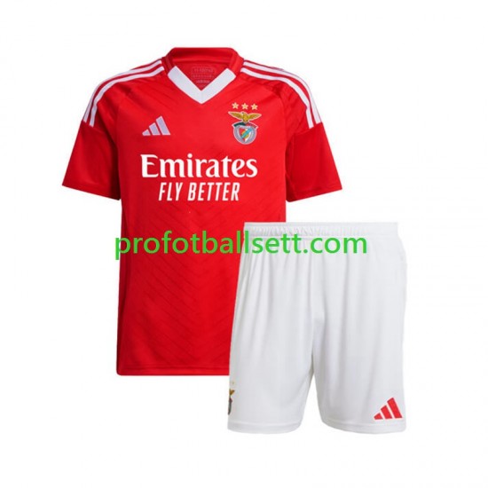 Fotballdrakt Benfica Barn Hjemmekit 2024-2025 Rød Kortermet