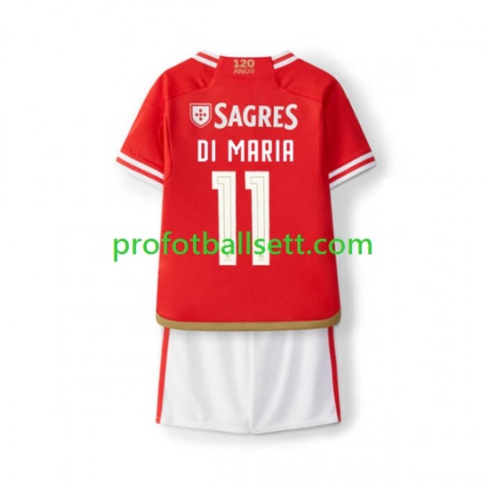 Fotballdrakt Benfica Di Maria 11 Barn Hjemmekit 2023-2024 Kortermet