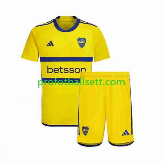Fotballdrakt Boca Juniors Barn Bortekit 2023-2024 Kortermet
