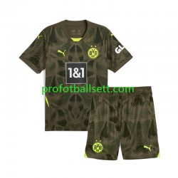 Fotballdrakt Borussia Dortmund Keeper Barn Hjemmekit 2024-2025 Kortermet
