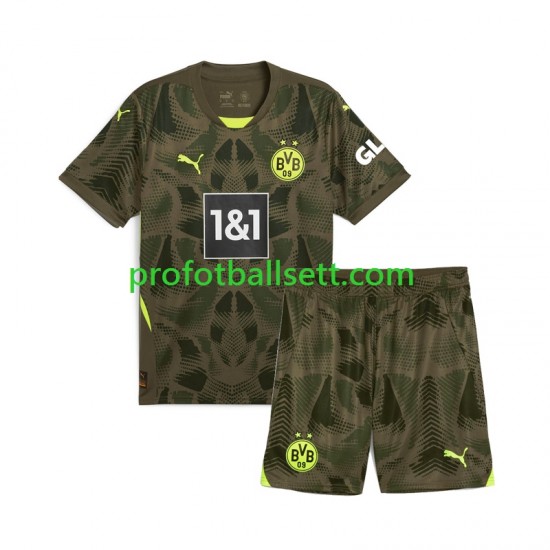 Fotballdrakt Borussia Dortmund Keeper Barn Hjemmekit 2024-2025 Kortermet
