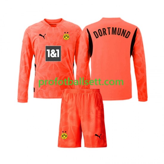 Fotballdrakt Borussia Dortmund Keeper Barn Tredjekit 2024-2025 Langermet