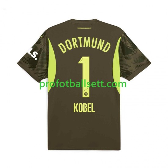 Fotballdrakt Borussia Dortmund Keeper Gregor Kobel 1 Herre Bortekit 2024-2025 Kortermet