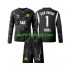 Fotballdrakt Borussia Dortmund Keeper Gregor Kobel 1 Barn Fjerdekit 2024-2025 Langermet