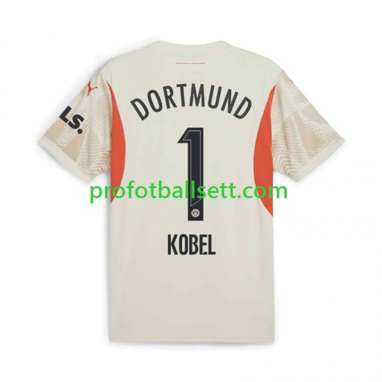 Fotballdrakt Borussia Dortmund Keeper Gregor Kobel 1 Herre Hjemmekit 2024-2025 Kortermet
