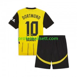 Fotballdrakt Borussia Dortmund Julian Brandt 10 Barn Hjemmekit 2024-2025 Kortermet
