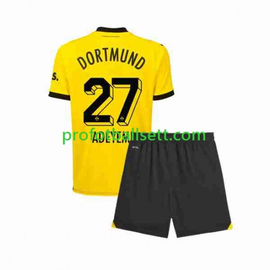 Fotballdrakt Borussia Dortmund Karim Adeyemi 27 Barn Hjemmekit 2023-2024 Kortermet